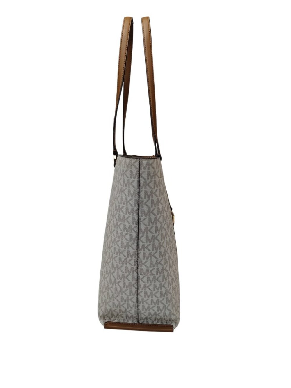 Michael Kors Temple XL Faux Leather Tote/Handbag-Vanilla/Acorn-Tan/Ivory-NWT - Picture 3 of 11